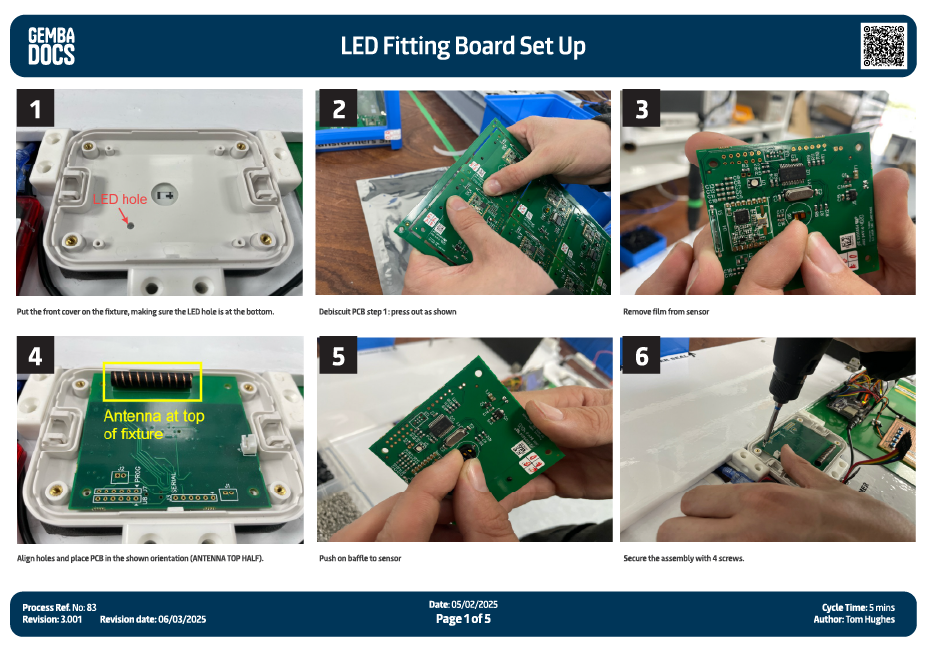 Work Instruction Example - GembaDoc SOP Standard